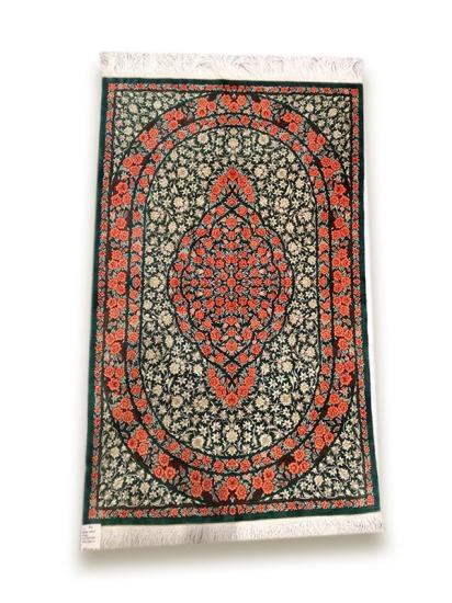 El Dokuma İran’ın Qum İpek Halısı (76 X 124) cm