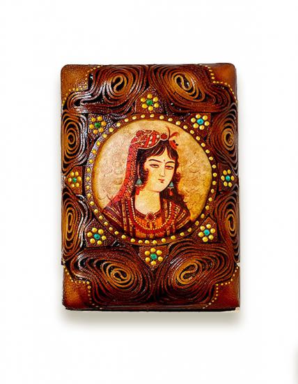 Deri El İşlemesi Kart Kutusu (13.5cm x 9.5 cm)