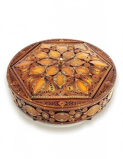 Deri İşleme Şekerlik - Ölçüler: 26 cm