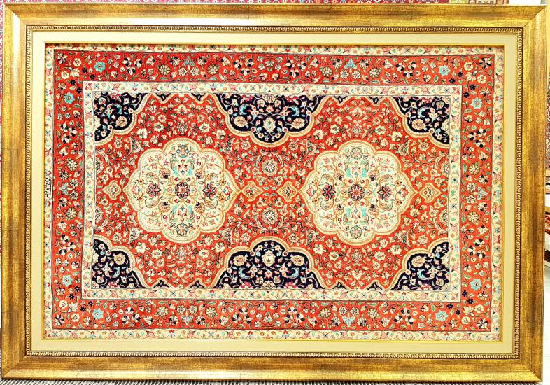 İran El Dokuması Qum Halısı Ebat: ( 152 x 99 cm)