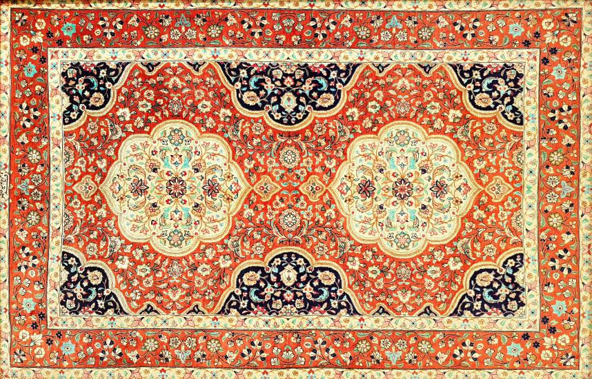 İran El Dokuması Qum Halısı Ebat: ( 152 x 99 cm)