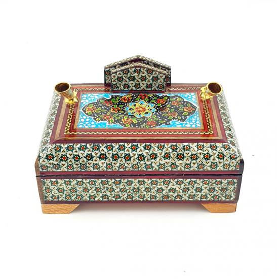 Khatam Desktop Luxury Pen Holder (Handicraft of Iran) 20 x 15 cm