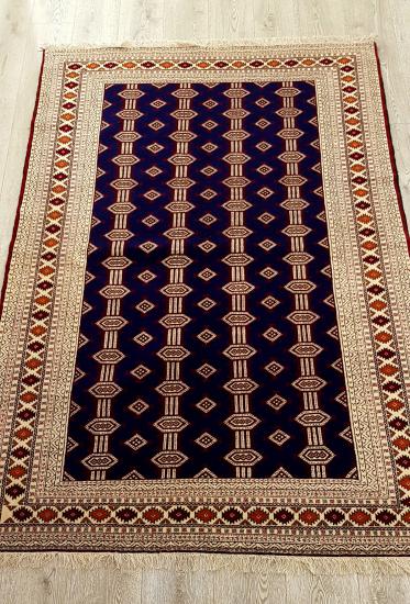 İran Turkmen El Dokuma atkı ipek Halı Ebat: ( 193 x 138 cm)