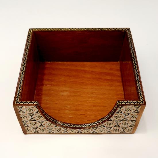 Iranian Handcrafted Khatam Paper-Rack Size  : ( 12 x 12 cm2 )