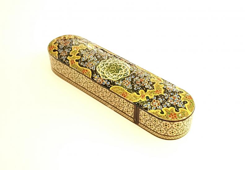 Khatam Fully Embroidered Pencil Case with Drawer 20 cm