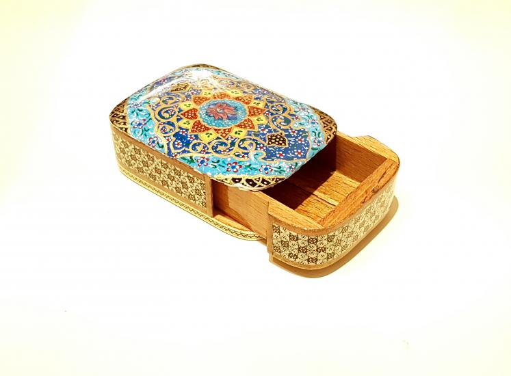 Iranian Handcrafted Khatam Card box