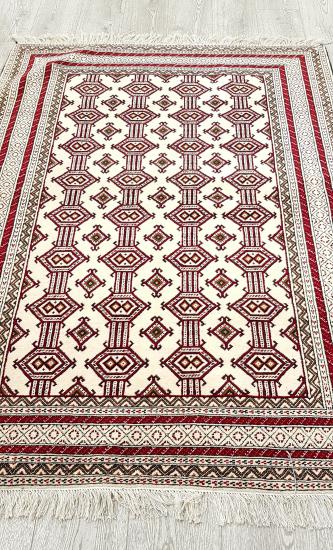 İran Turkmen El Dokuma atkı ipek Halı Ebat: (166 x 127) cm