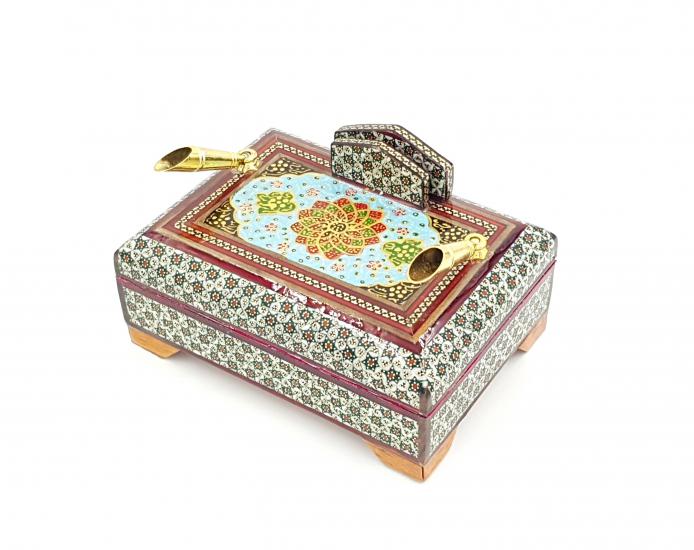 Khatam Desktop Luxury Pen Holder (Handicraft of Iran) 20 x 15 cm