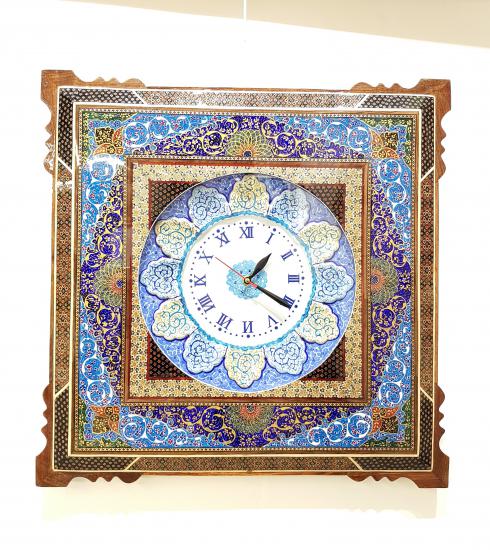 Hatem & Mine İşlemesi Luks Duvar Saatı ( 54 x 54 cm)