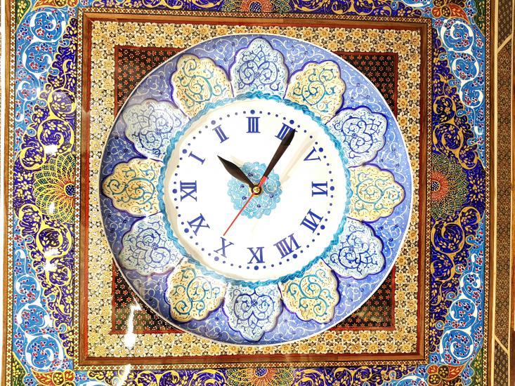 Hatem & Mine İşlemesi Luks Duvar Saatı ( 54 x 54 cm)