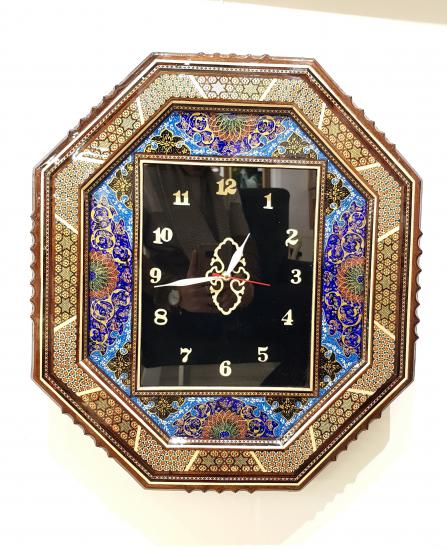 Iranian Hatam & Mina Work Clock Size ( 48 x 54 cm)