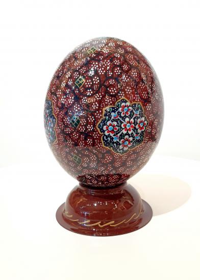 - Decorative Hand Painted Ostrich Egg