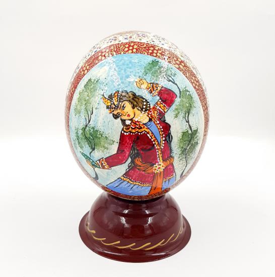 - Decorative Hand Painted Ostrich Egg