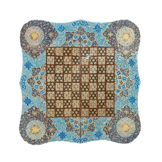 İran’ın El İşlemesi Luks Hatem Tavla ve Satranç (50 x 50) CM
