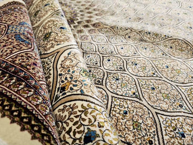 İran Makine İpek Halı | Geometrik Desen | 200×300 cm