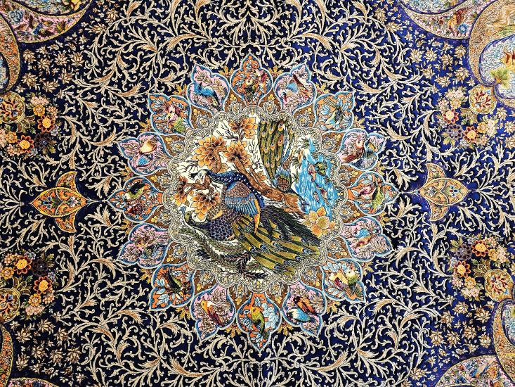 EBRISEM Gallery | Klasik Medalyon ve Figürlü Makina Halısı | 180×120 cm