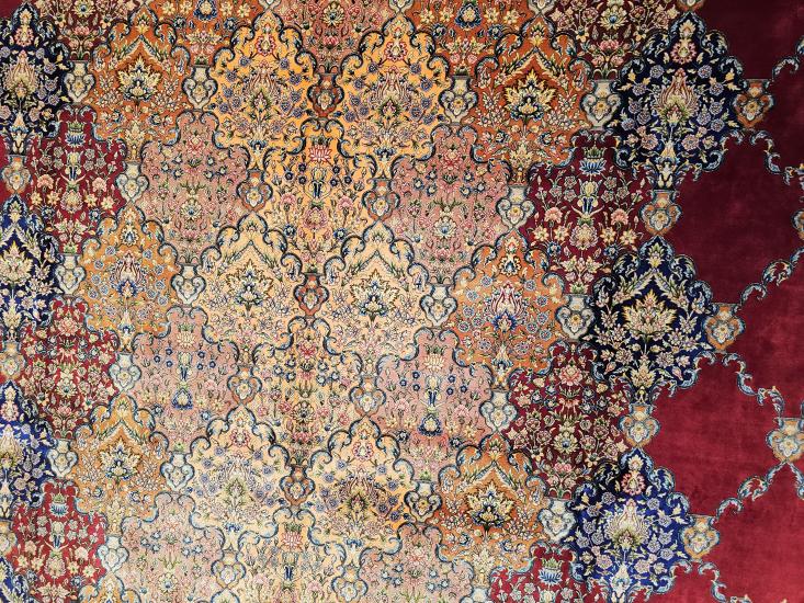 EBRISEM Gallery | İpek Görünümlü Makine Halısı | 200×300 cm | Klasik Medalyon