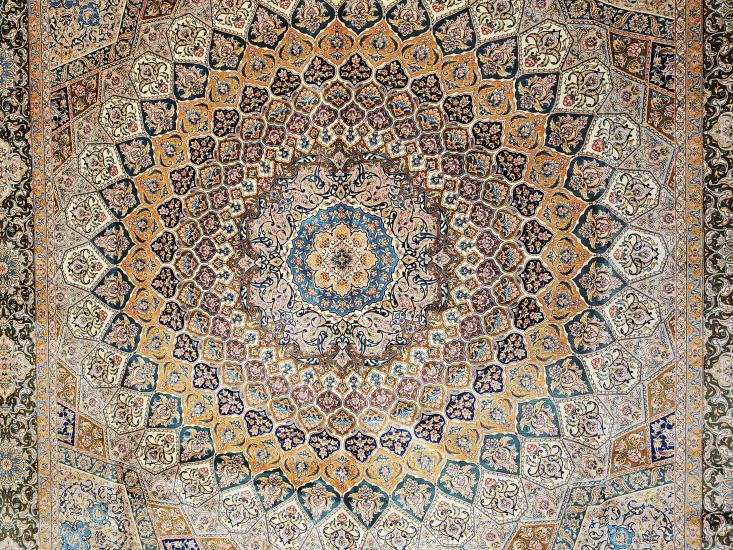 EBRISEM Gallery | İpek Görünümlü Makine Halısı | 200×300 cm | Klasik Mihrap Desen