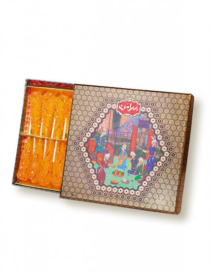 Nebat (Iranian Saffron Sugar) 16 Pieces Lux