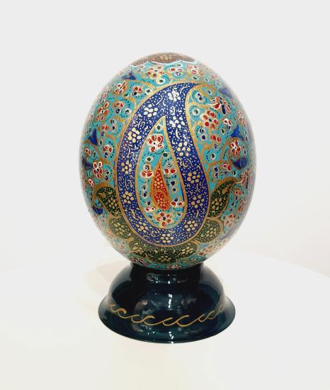 - Decorative Hand Painted Ostrich Egg