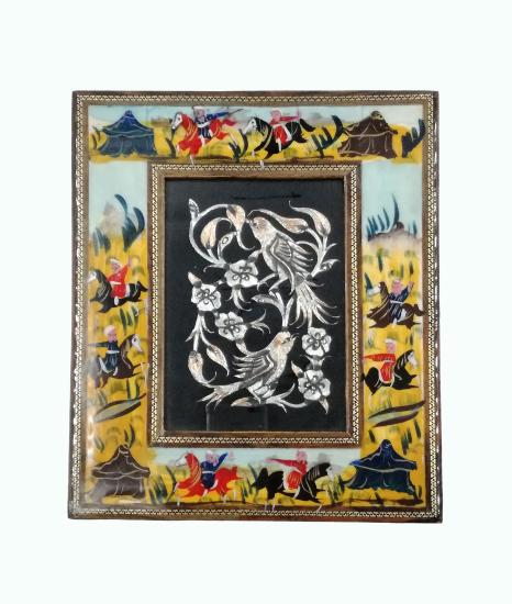 Iranian Handcrafted khatam Art Size : ( 22 x 27 cm)