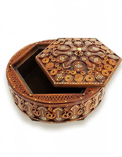 Leather art Candy Bowl - Dimensions: 20 cm