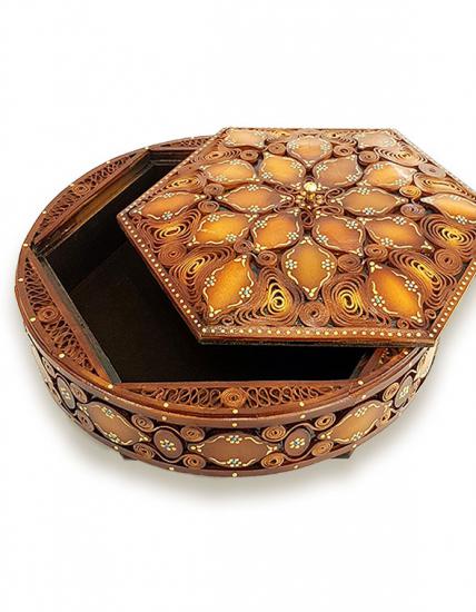 Deri İşleme Şekerlik - Ölçüler: 26 cm