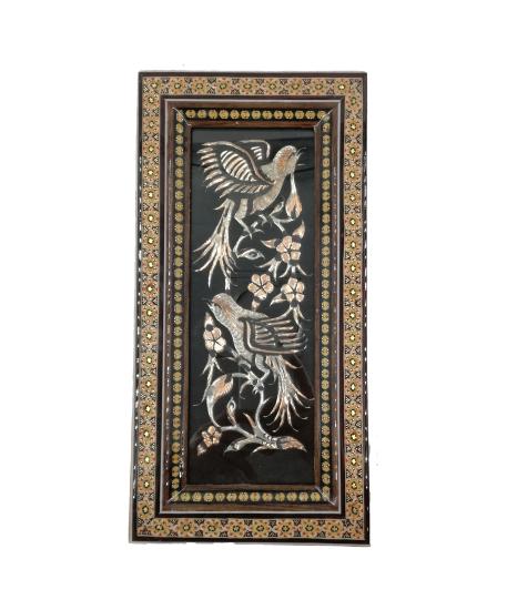 Iranian Handcrafted Metal & Khatam Art Frame Size : ( 15 x 30 cm)