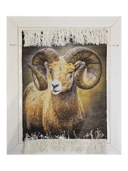EBRISEM | Koç El Dokuma İran Tablo Halısı 64x85 cm