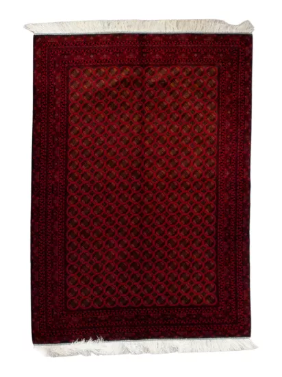 Afgan Desenli İran Makina İpek Halı | 120×180 cm