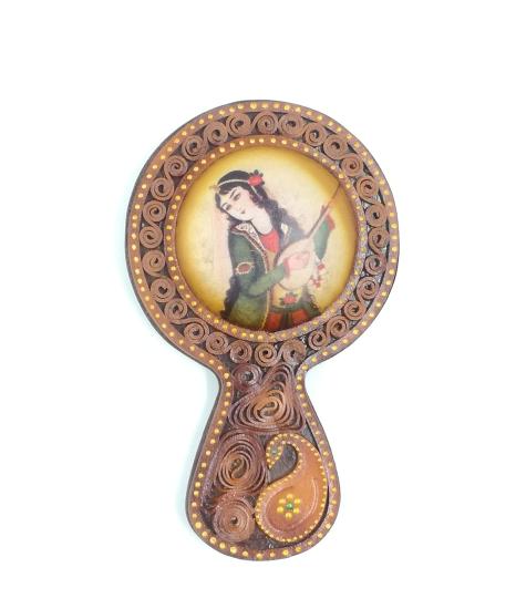 Deri Ayna  (İran’ın El Sanatı) (18cm x 11 cm)