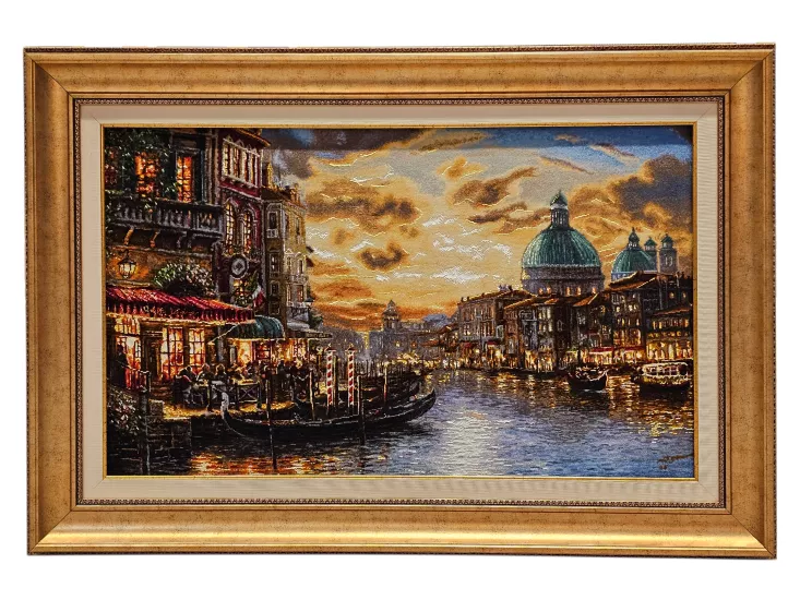 EBRISEM | Vendik El Dokuma İran Tablo Halısı 64x100 cm