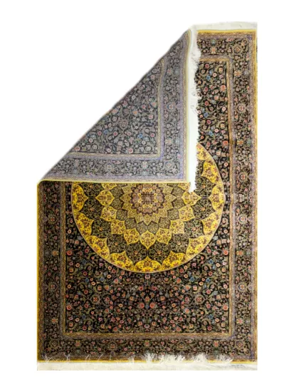 EBRISEM Gallery | İran İpek Makina Halı | 225×150 cm