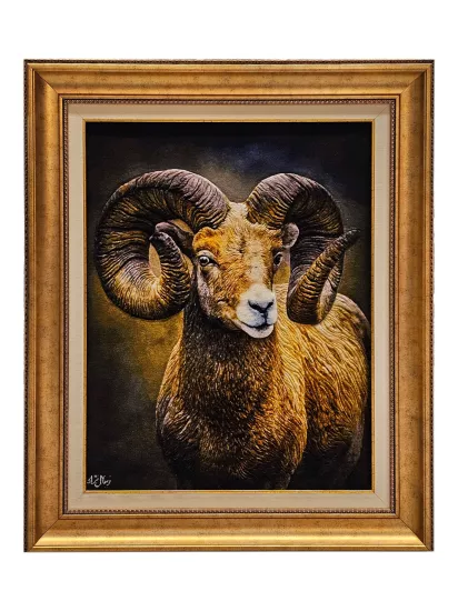 EBRISEM | Koç El Dokuma İran Tablo Halısı 64x85 cm