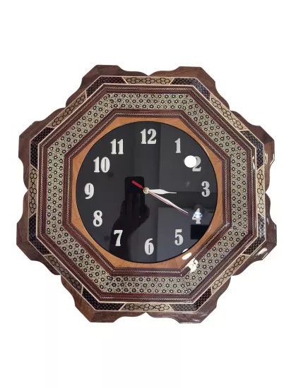 Iranian Hatam Work Clock Size : (35 x 35) cm