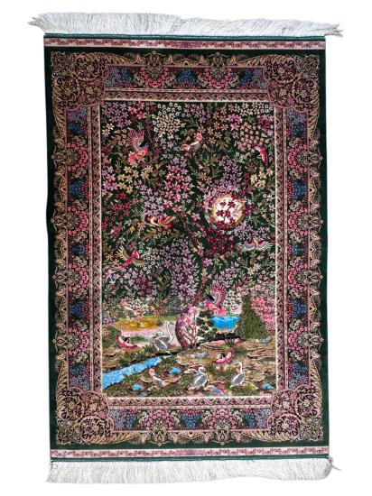 İran İpek Makine Halısı | 100 x 150 cm