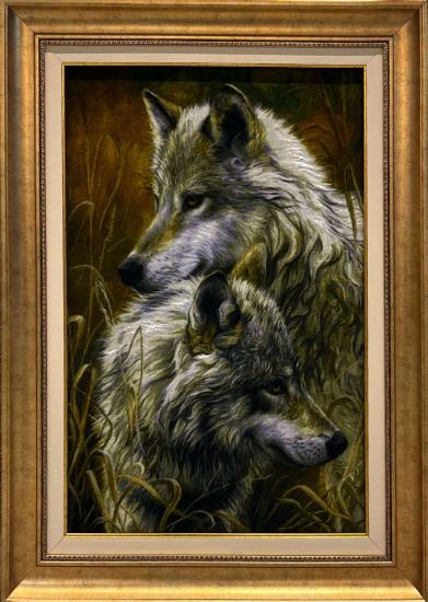 EBRISEM | 62×89 cm El Dokuma İran Kurt Tablo Halısı