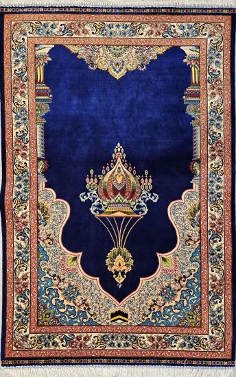 EBRISEM Gallery | İpek Görünümlü Makine Seccade | 80×120 cm | Klasik Mihrap