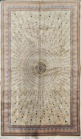 EBRISEM Gallery | İpek Görünümlü Makine Halısı | 200×300 cm | Spiral Medalyon