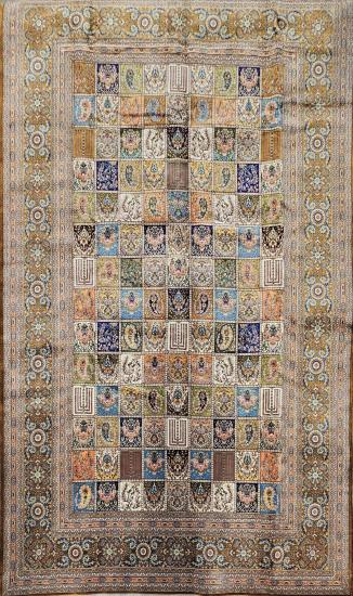 EBRISEM Gallery | İpek Görünümlü Makine Halısı | 200×300 cm | Patchwork