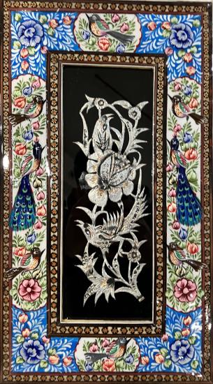 Hatem ve Mine İşlemeli Duvar Tablosu | EBRISEM Gallery