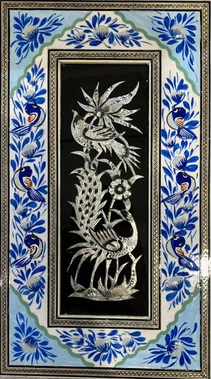 Hatem ve Metal İşlemeli Duvar Tablosu | EBRISEM Gallery