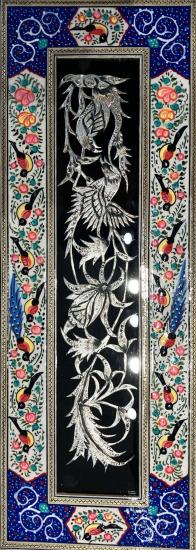 Renkli Mine ve Hatem Duvar Tablosu | EBRISEM Gallery