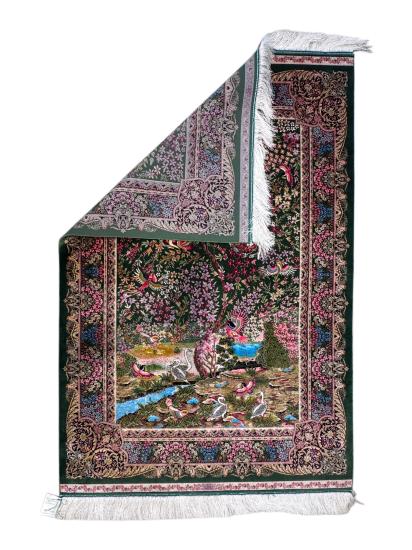 İran İpek Makine Halısı | 100 x 150 cm
