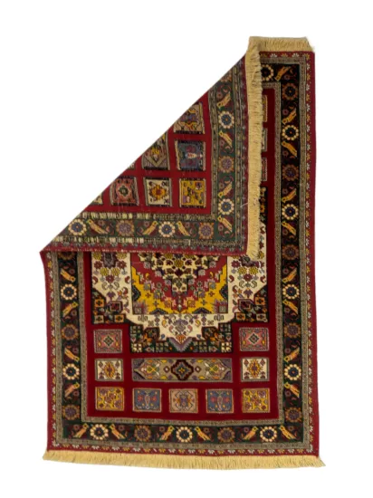Iran’s Handwoven Horasan Combined Kilim and Carpet Size: (110 x 169) cm