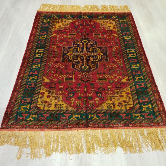 Iran Handwoven Silk Carpet   (114 x 149) cm 