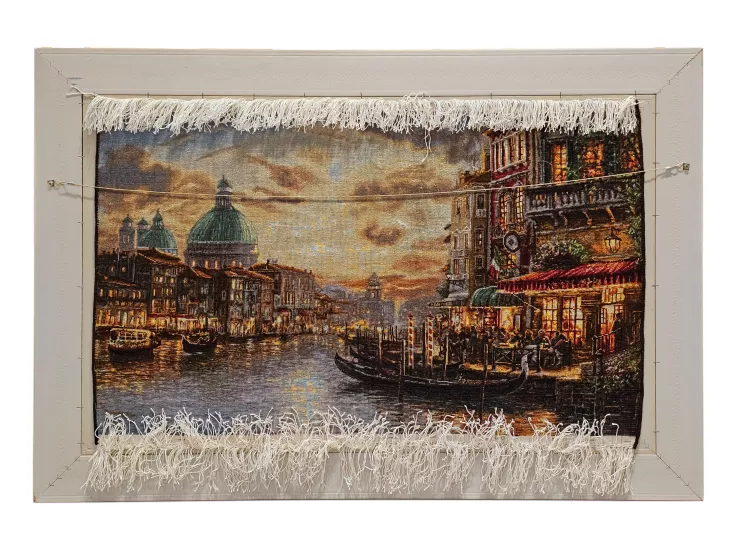 EBRISEM | Vendik El Dokuma İran Tablo Halısı 64x100 cm