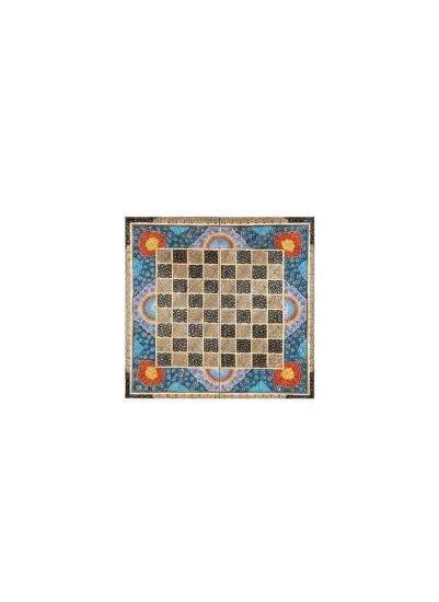 El Yapımı İran Hatem Satranç & Tavla Kutusu | 40x40 cm | İran Üretim