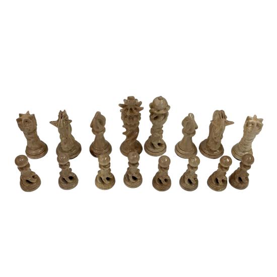 El işleme Figürlü Luks Ahşap Satranç Taşları 