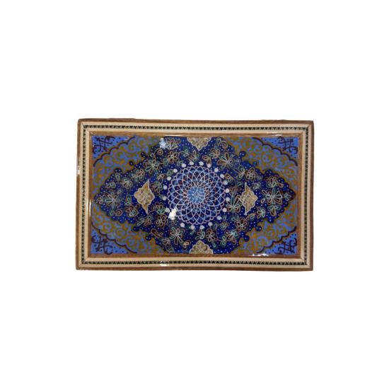 İran El İşlemesi Hatem Mücevher Kutusu - 13 x 21 cm  